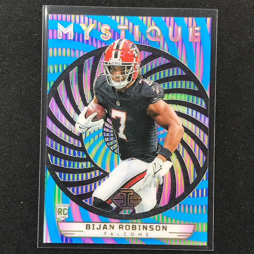 2023 Illusions Football Bijan Robinson Mystique Rookie Light Blue 45/299 No 3