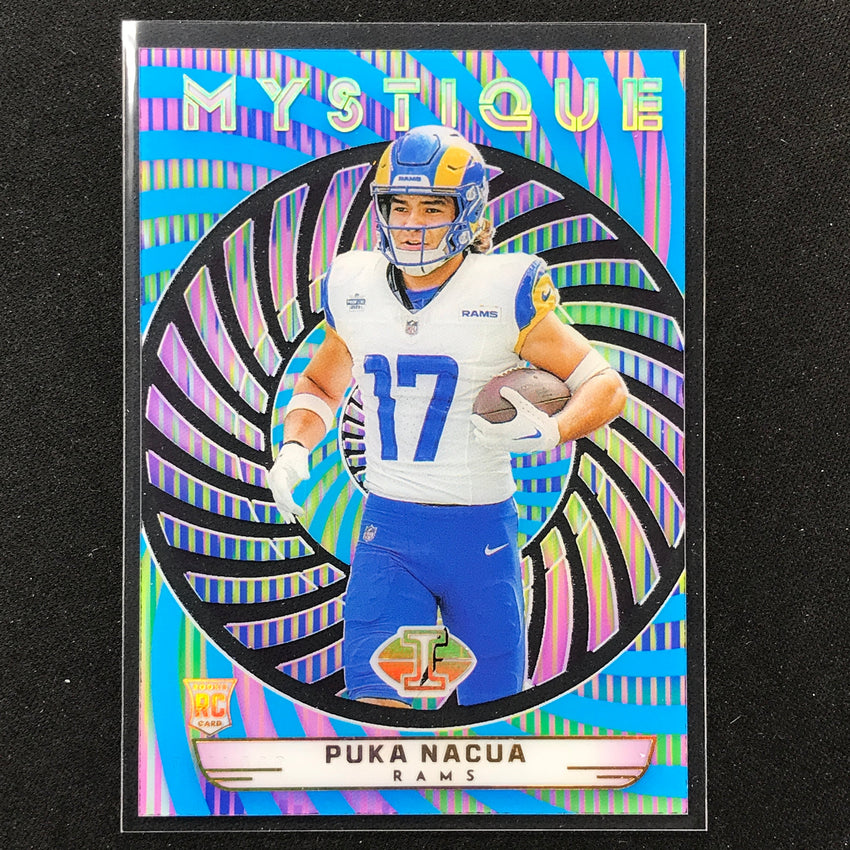 2023 Illusions Football Puka Nacua Mystique Rookie Light Blue 28/299 No 27