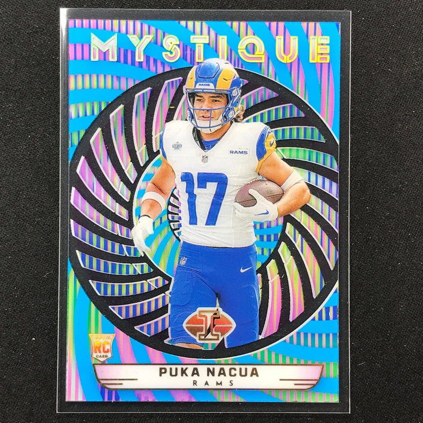 2023 Illusions Football Puka Nacua Mystique Rookie Light Blue 121/299 No 27