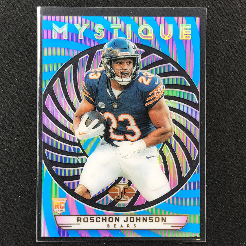 2023 Illusions Football Roschon Johnson Mystique Rookie Light Blue 69/299 #30