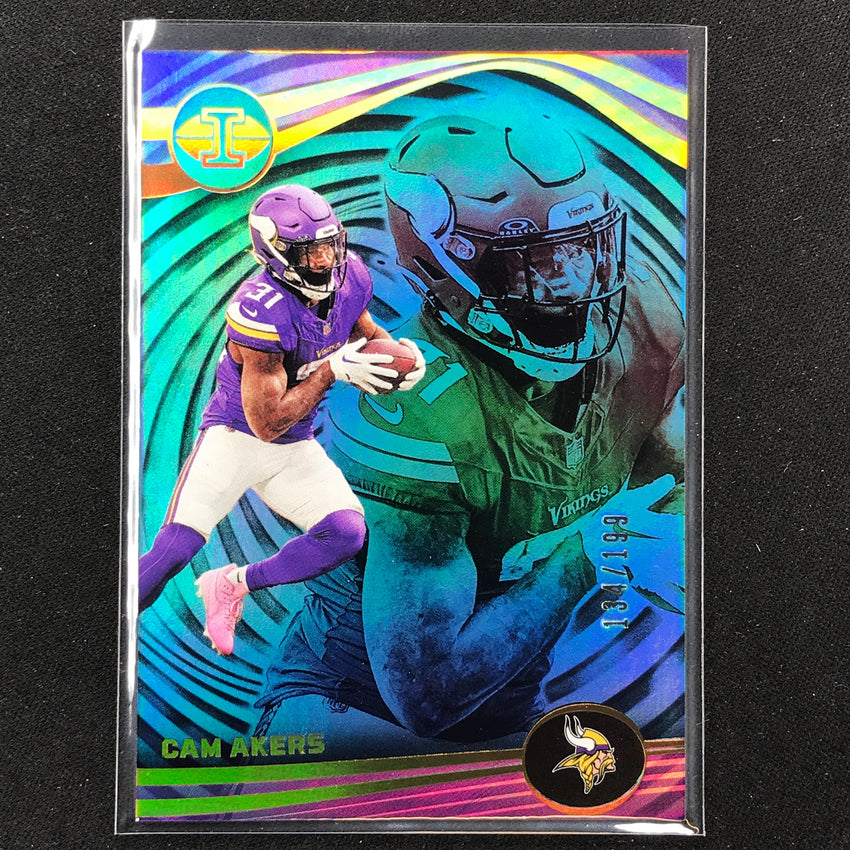2023 Illusions Football Cam Akers Base Light Blue Trophy 134/199 #64