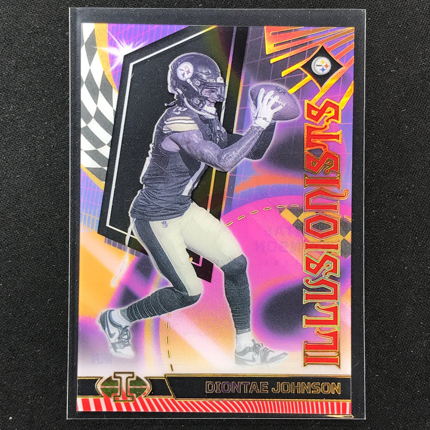 2023 Illusions Football Diontae Johnson Illusionists Red 141/199 #3