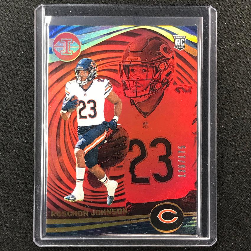 2023 Illusions Football Roschon Johnson Rookie Base Red Trophy 129/175 #19