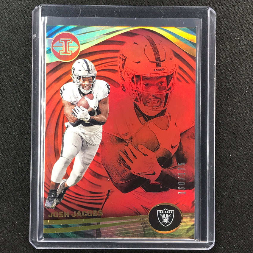 2023 Illusions Football Josh Jacobs Base Red Trophy 160/175 #58