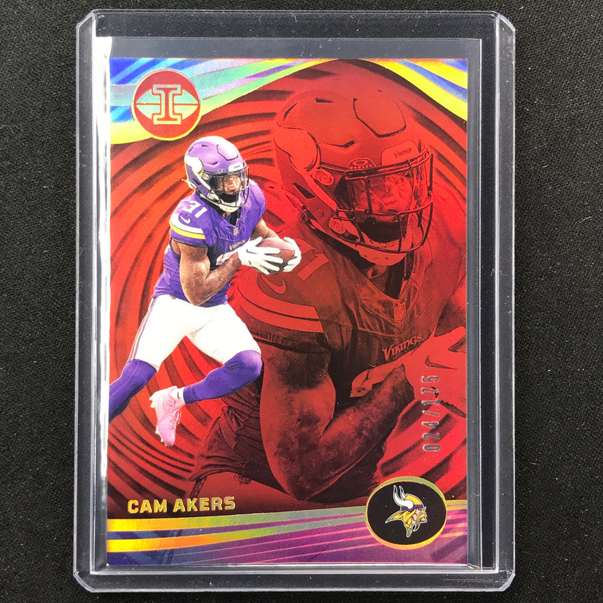 2023 Illusions Football Cam Akers Base Red Trophy 24/175 #64