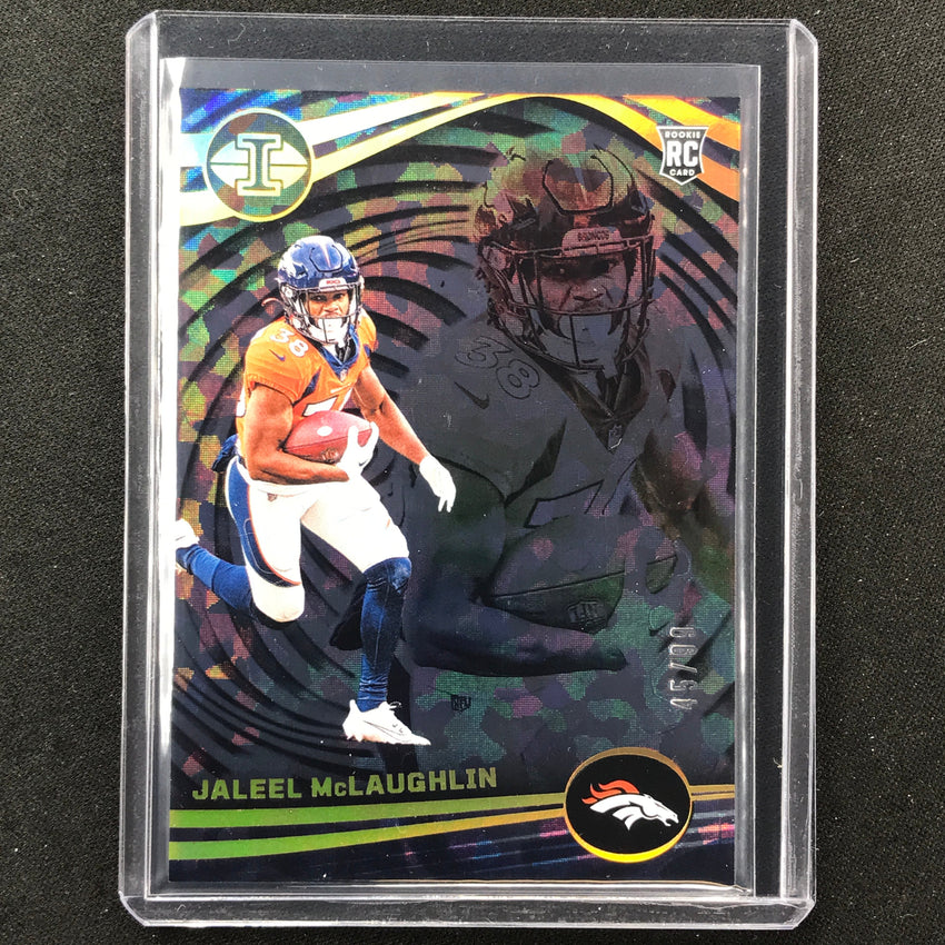 2023 Illusions Football Jaleel Mclaughlin Rookie Base Black Ice Trophy 45/99