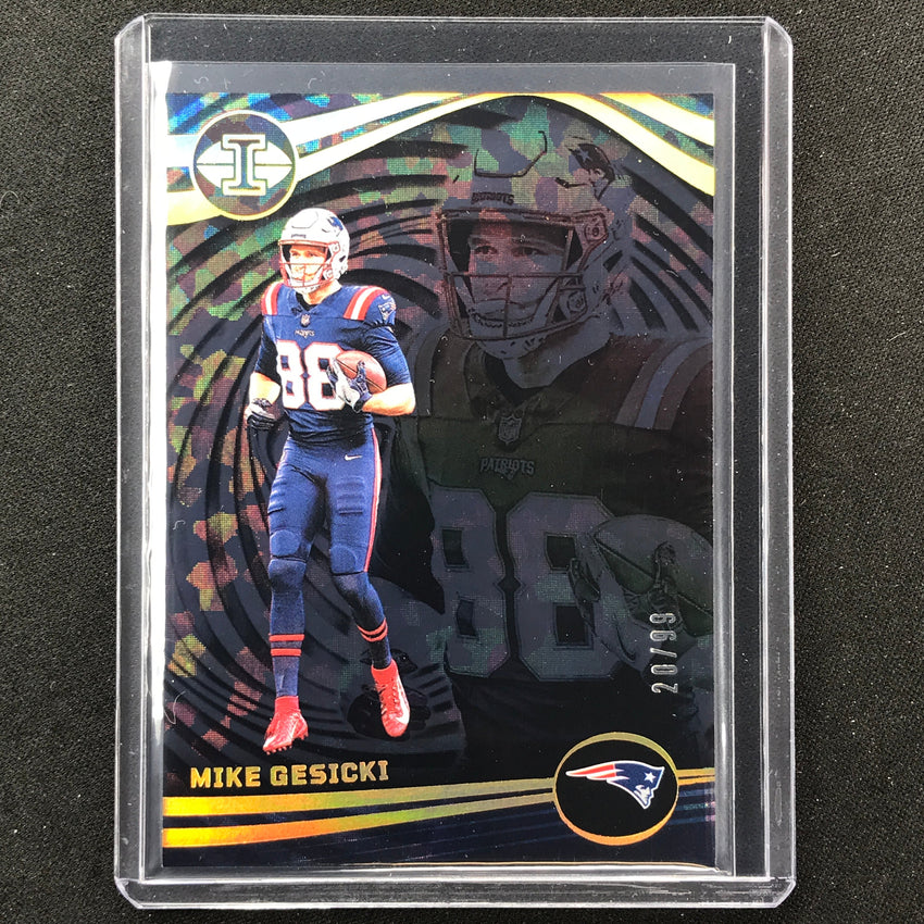 2023 Illusions Football Mike Gesicki Base Black Ice Trophy 20/99