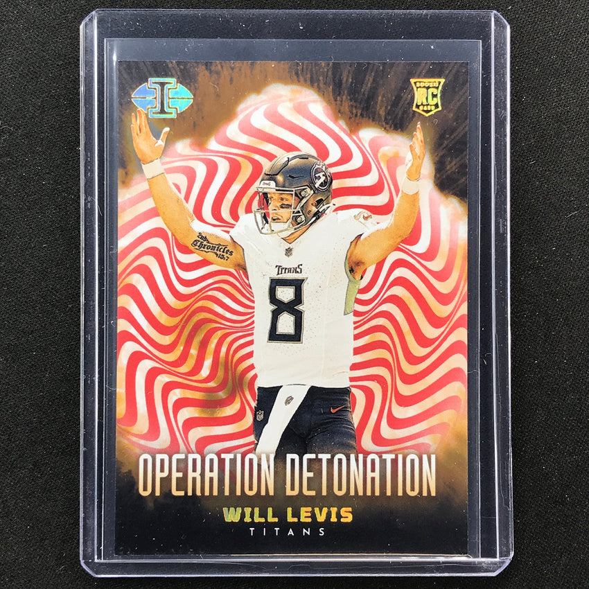 2023 Illusions Football Will Levis Operation Detonation Rookie Red 52/75