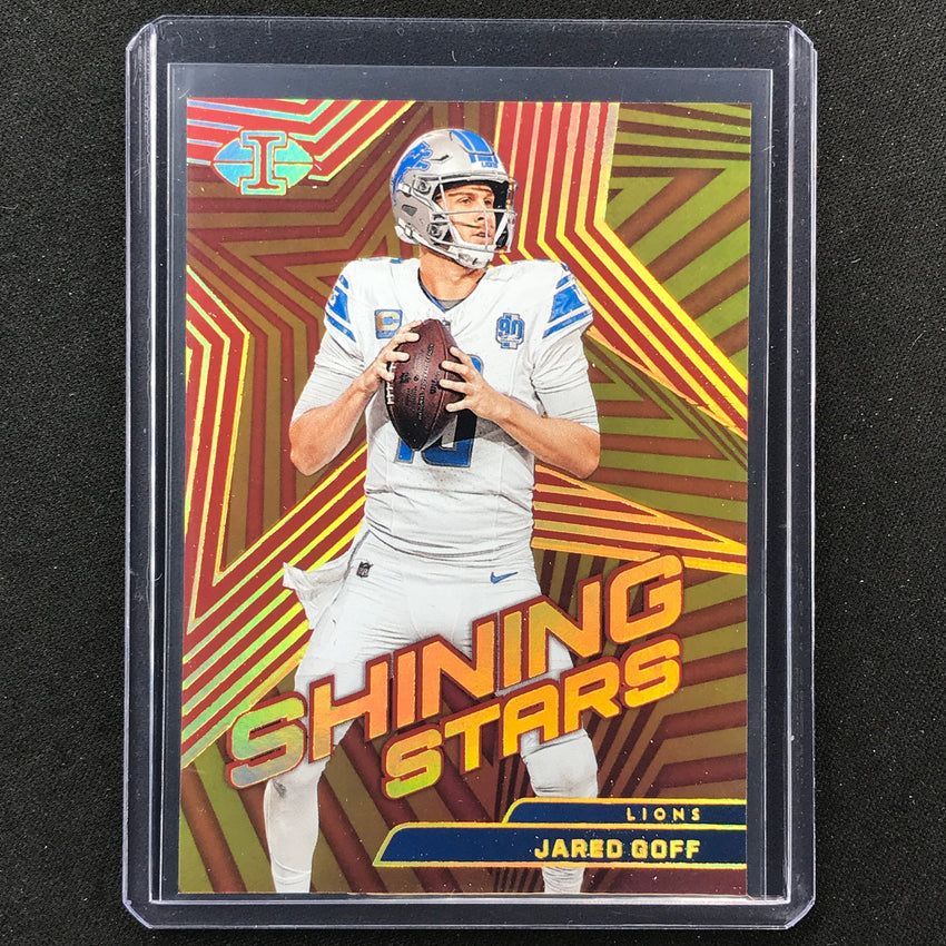 2023 Illusions Football Jared Goff Shining Stars Red 50/75