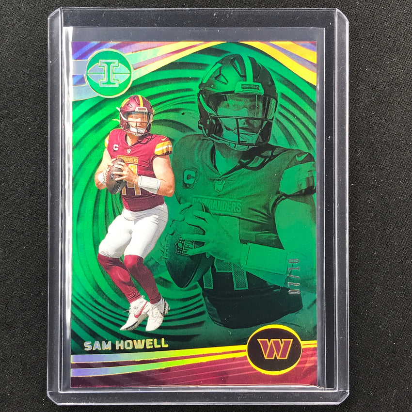 2023 Illusions Football Sam Howell Base Green Trophy 7/10