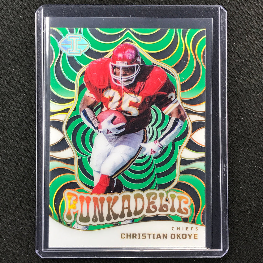 2023 Illusions Football Christian Okoye Funkadelic Green 1/10