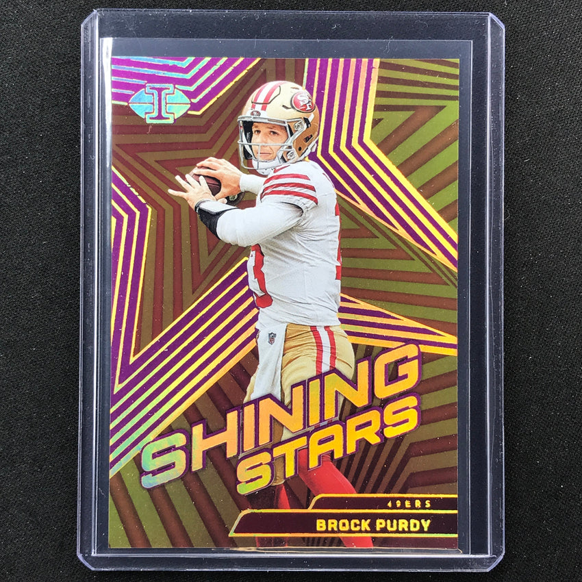 2023 Illusions Football Brock Purdy Shining Stars Purple 1/1