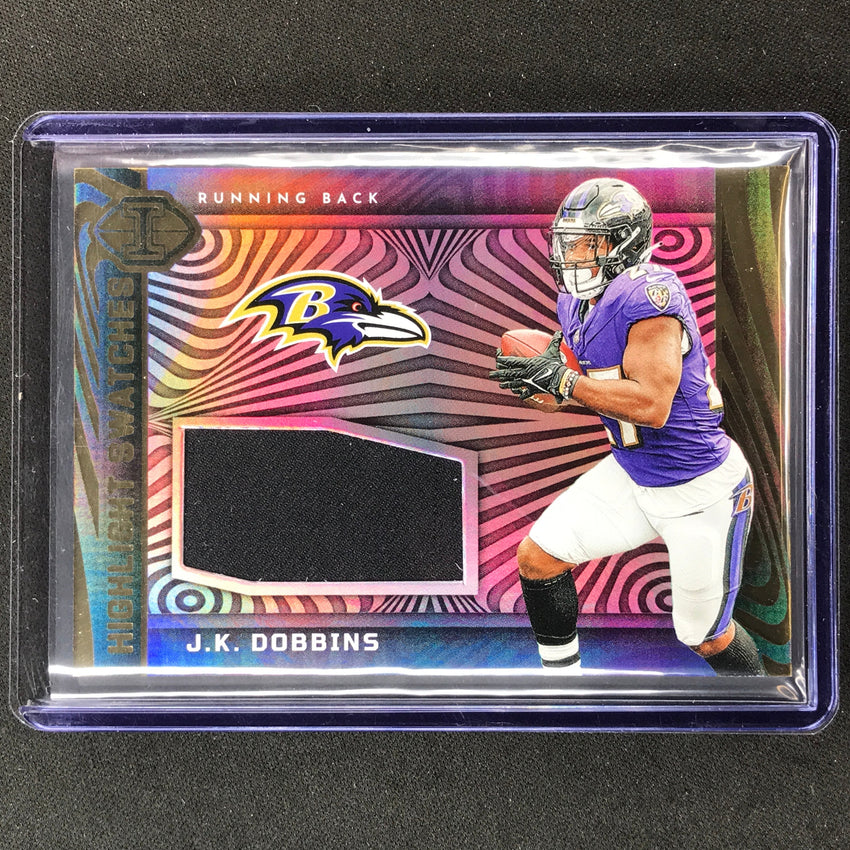 2023 Illusions Football J.k. Dobbins Highlight Swatches Jersey Relic #Jkd