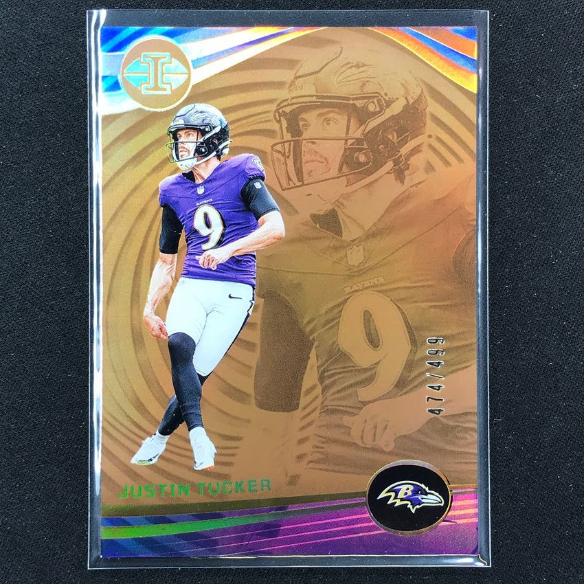2023 Illusions Football Justin Tucker Base Bronze Trophy 474/499 #7