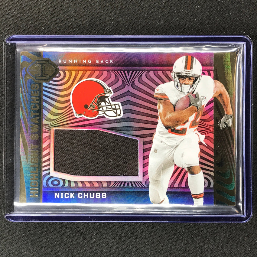 2023 Illusions Football Nick Chubb Highlight Swatches Jersey Relic #Nc