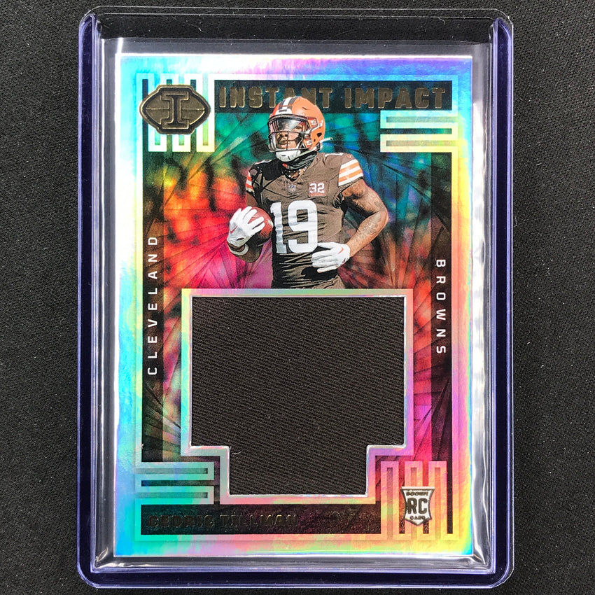 2023 Illusions Football Cedric Tillman Instant Impact Rookie Jersey Relic #Ctn