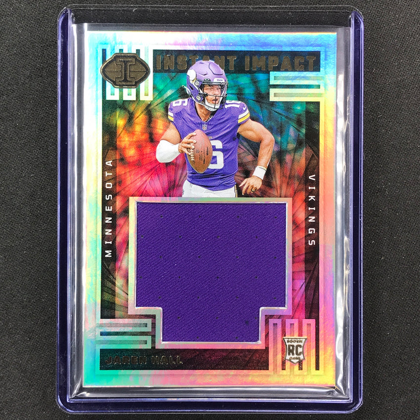 2023 Illusions Football Jaren Hall Instant Impact Rookie Jersey Relic #Jhl