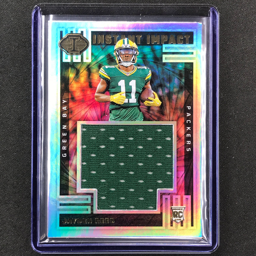 2023 Illusions Football Jayden Reed Instant Impact Rookie Jersey Relic #Jrd