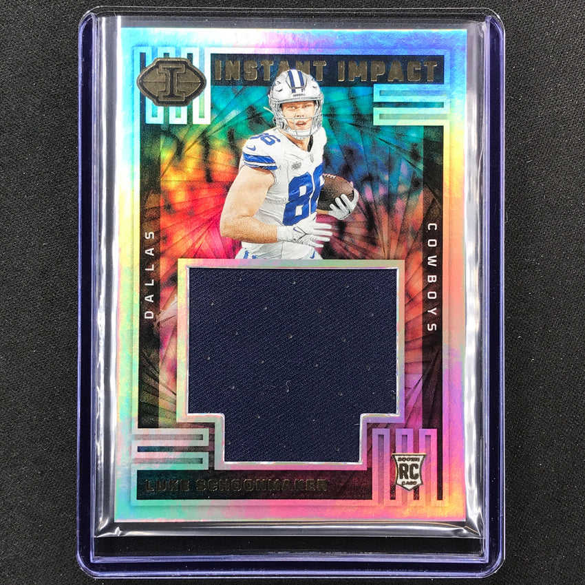 2023 Illusions Football Luke Schoonmaker Instant Impact Rookie Jersey Relic #Lsr