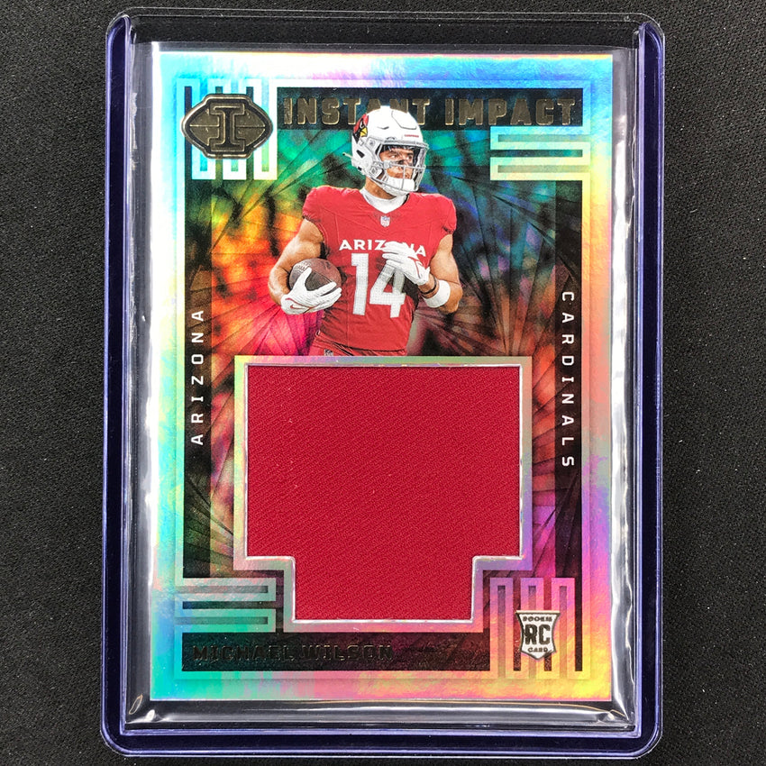 2023 Illusions Football Michael Wilson Instant Impact Rookie Jersey Relic #Mwn