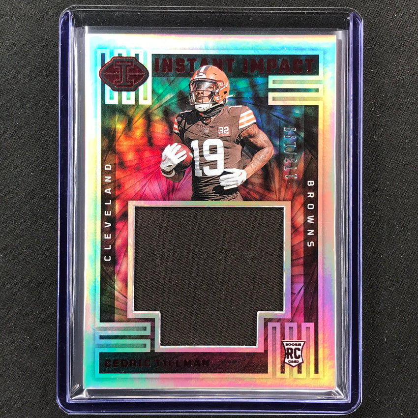 2023 Illusions Football Cedric Tillman Instant Impact Rookie Jersey Red 173/199