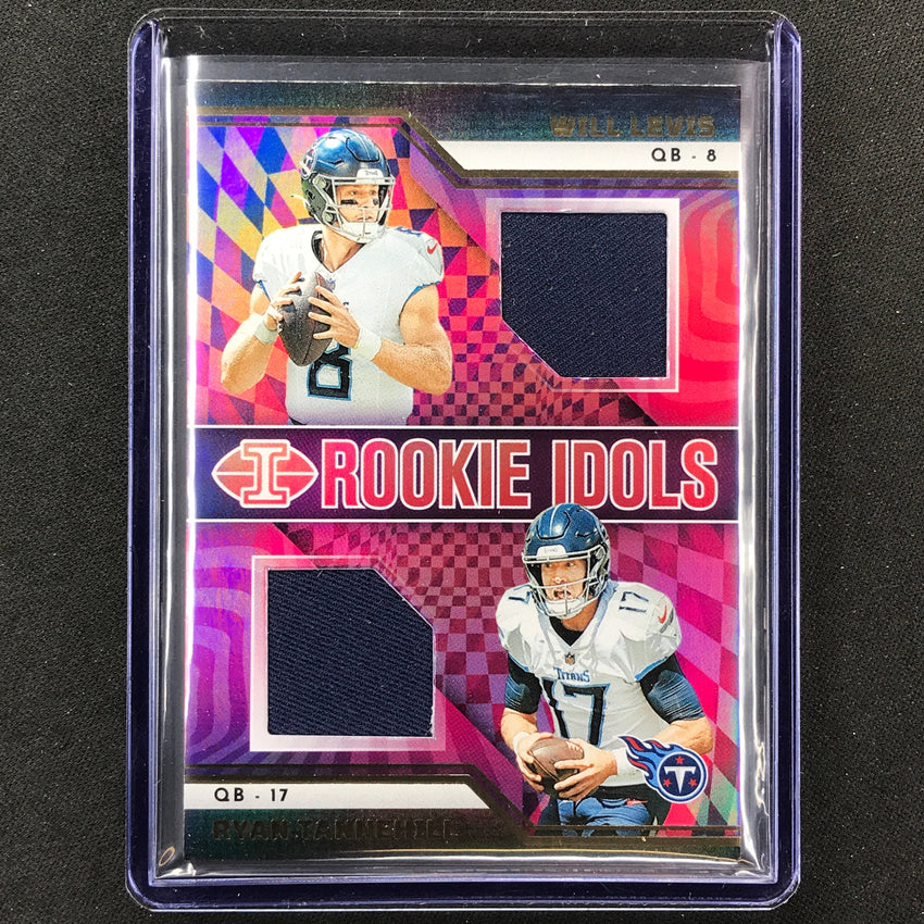 2023 Illusions Football Will Levis Ryan Tannehill Rookie Idols Jersey Relic #Lt
