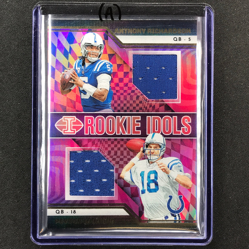 2023 Illusions Football Richardson Manning Rookie Idols Jersey Relic No Rm A