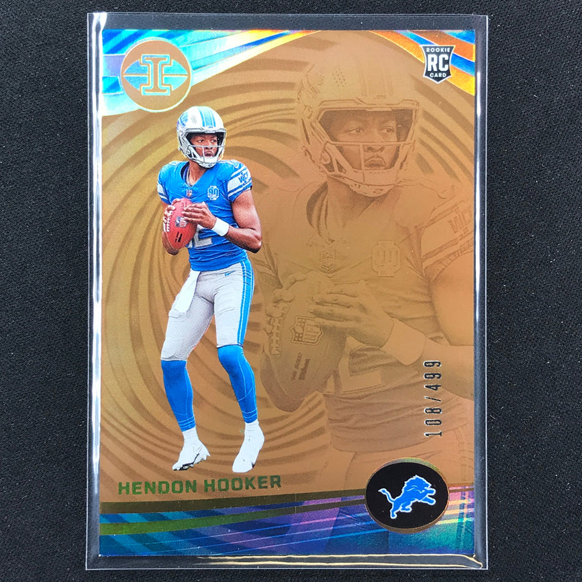 2023 Illusions Football Hendon Hooker Rookie Base Bronze Trophy 108/499 #37