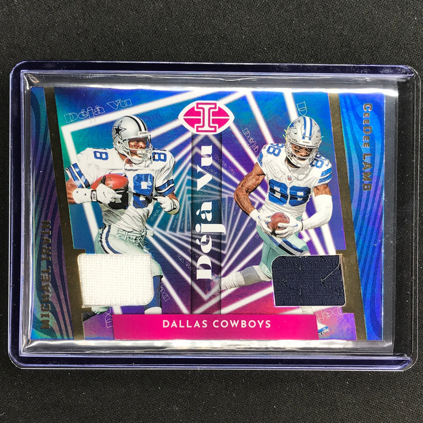 2023 Illusions Football Michael Irvin Ceedee Lamb Deja Vu Jersey Relic #Il