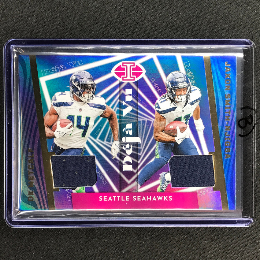 2023 Illusions Football METCALF SMITH-NJIGBA Deja Vu Rookie Jersey Relic #MS (B)