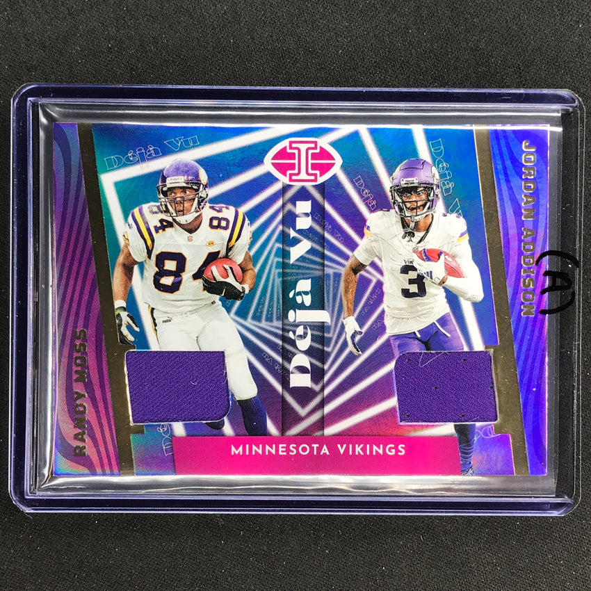 2023 Illusions Football RANDY MOSS JORDAN ADDISON Deja Vu Rookie Jersey #MA (A)