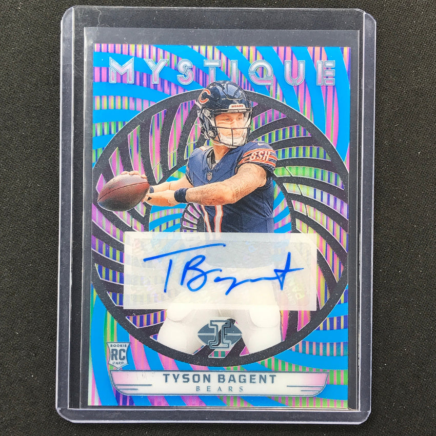 2023 Illusions Football Tyson Bagent Mystique Rookie Auto Light Blue 34/35