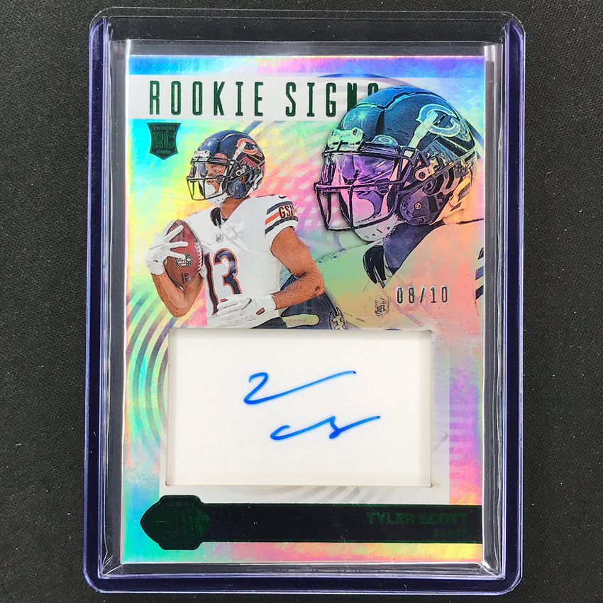 2023 Illusions Football Tyler Scott Rookie Signs Auto Green 8/10