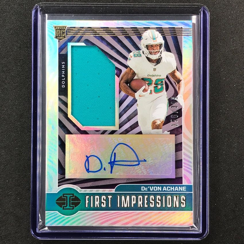 2023 Illusions Devon Achane First Impressions Rookie Jersey Auto 256/399