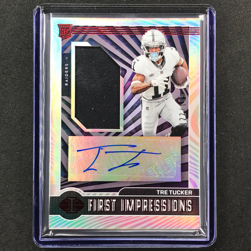 2023 Illusions Tre Tucker First Impressions Rookie Jersey Auto Red 122/199