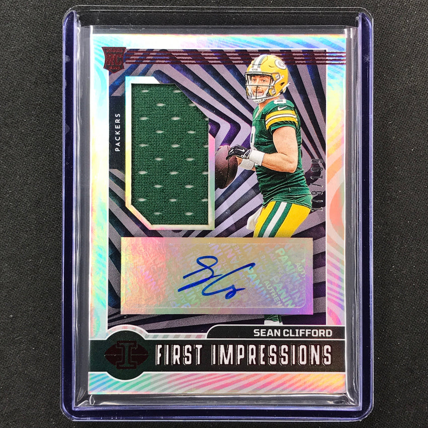 2023 Illusions Sean Clifford First Impressions Rookie Jersey Auto Red 178/199