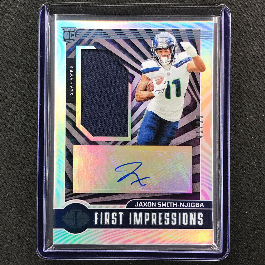 2023 Illusions Smith-njigba First Impressions Rookie Jersey Auto Blue 45/99