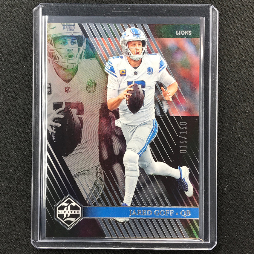 2023 Limited Football Jared Goff Base Silver Spotlight 15/150