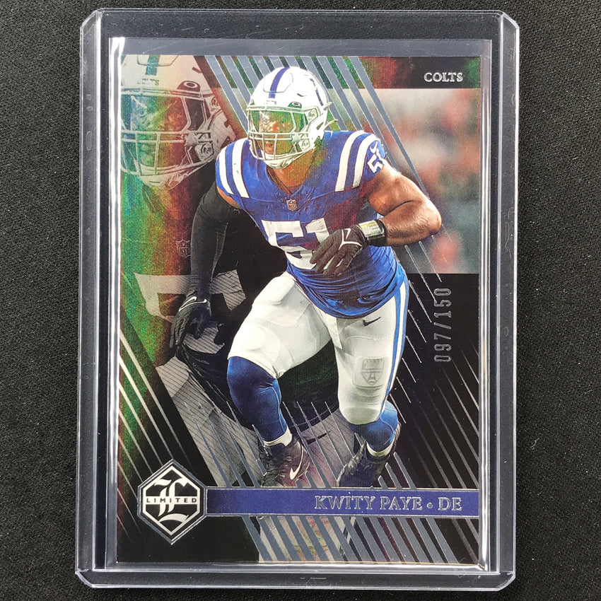 2023 Limited Football Kwity Paye Base Silver Spotlight 97/150