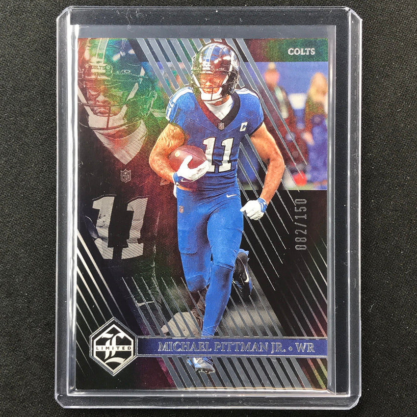 2023 Limited Football Michael Pittman Jr. Base Silver Spotlight 82/150