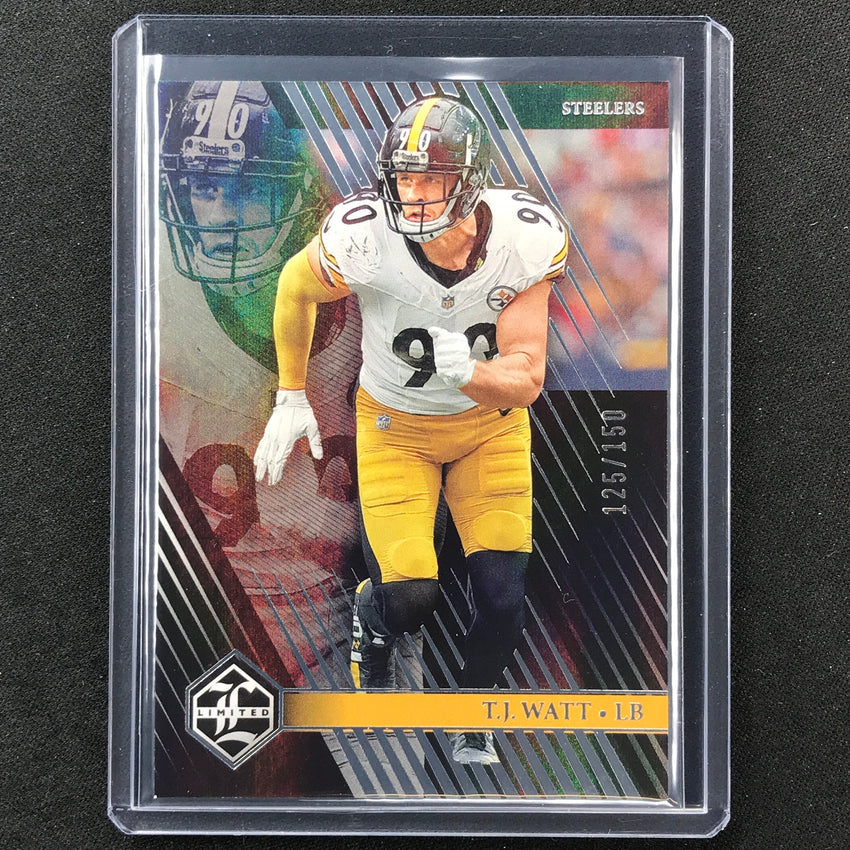 2023 Limited Football T.j. Watt Base Silver Spotlight 125/150
