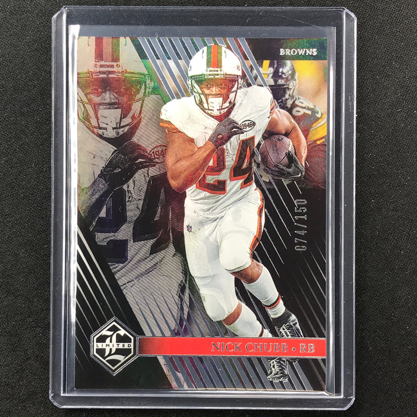 2023 Limited Football Nick Chubb Base Silver Spotlight 74/150