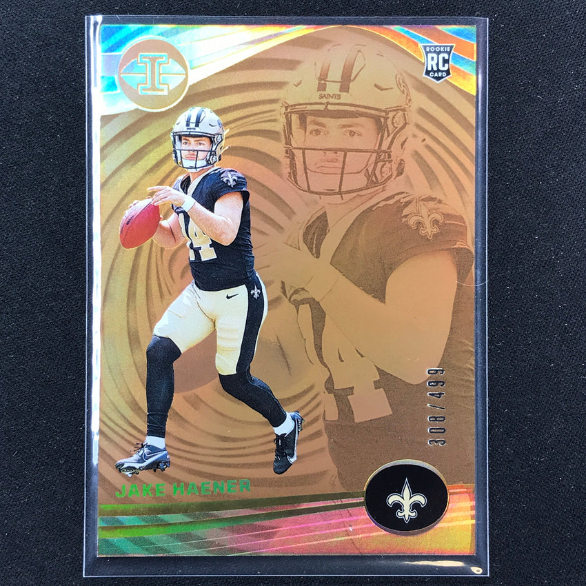 2023 Illusions Football Jake Haener Rookie Base Bronze Trophy 308/499 #80