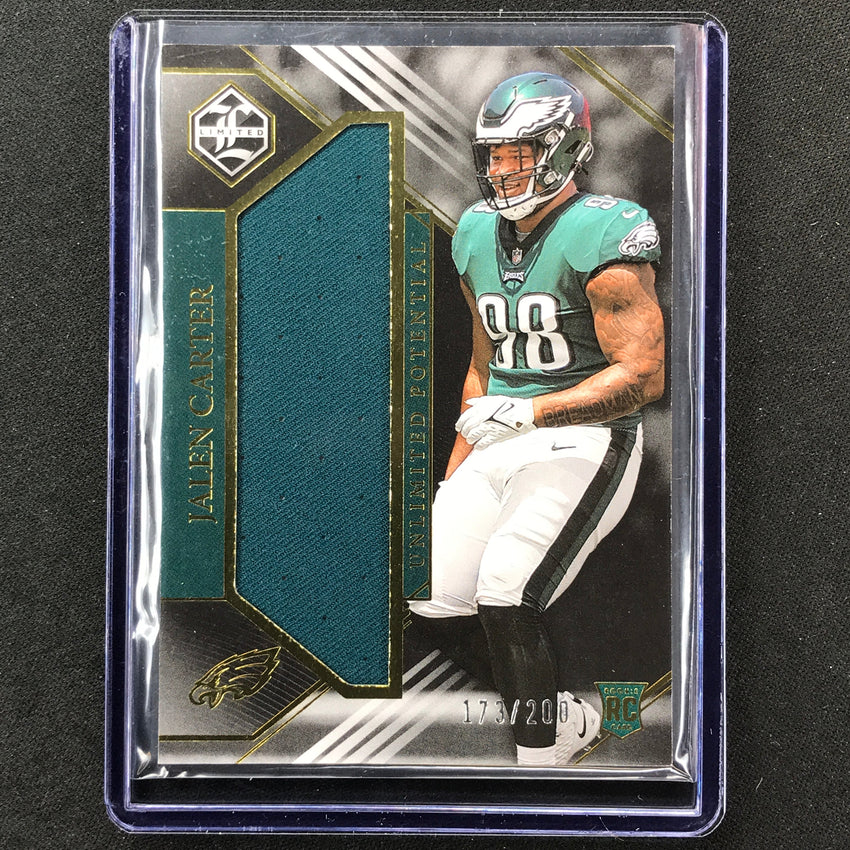 2023 Limited Football Jalen Carter Unlimited Potential Rookie Jersey 173/200