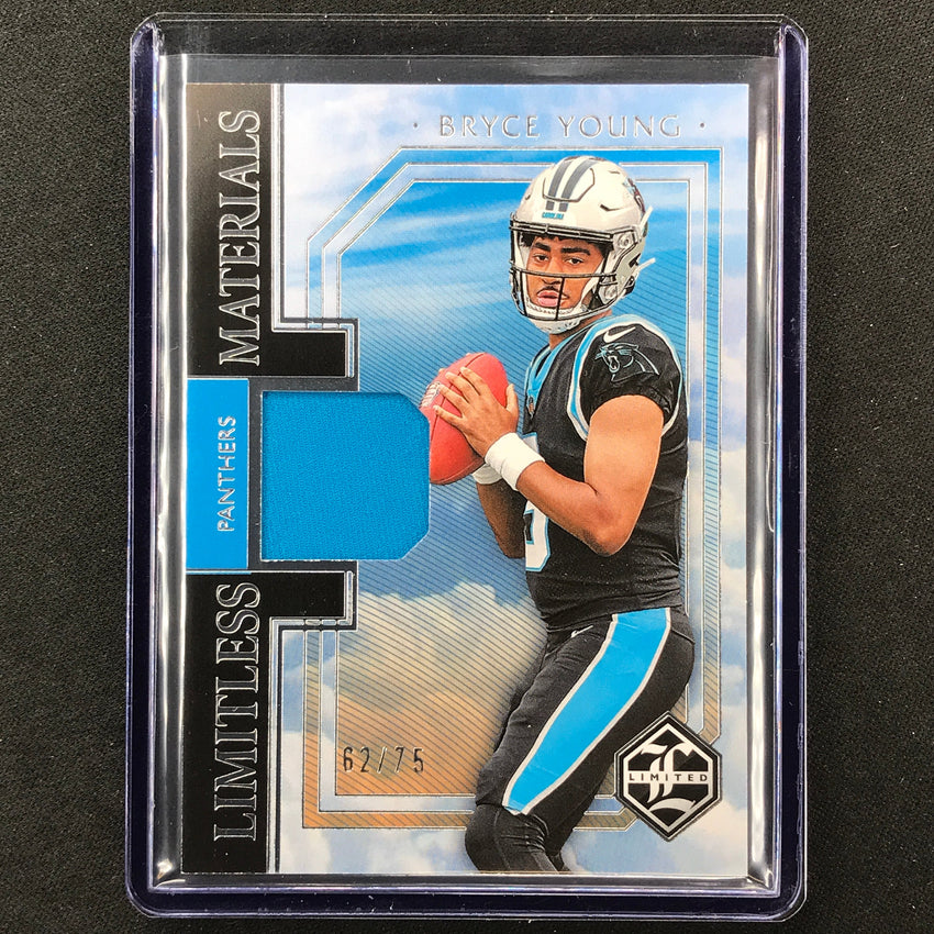 2023 Limited Football Bryce Young Limitless Materials Rookie Jersey Silver 62/75