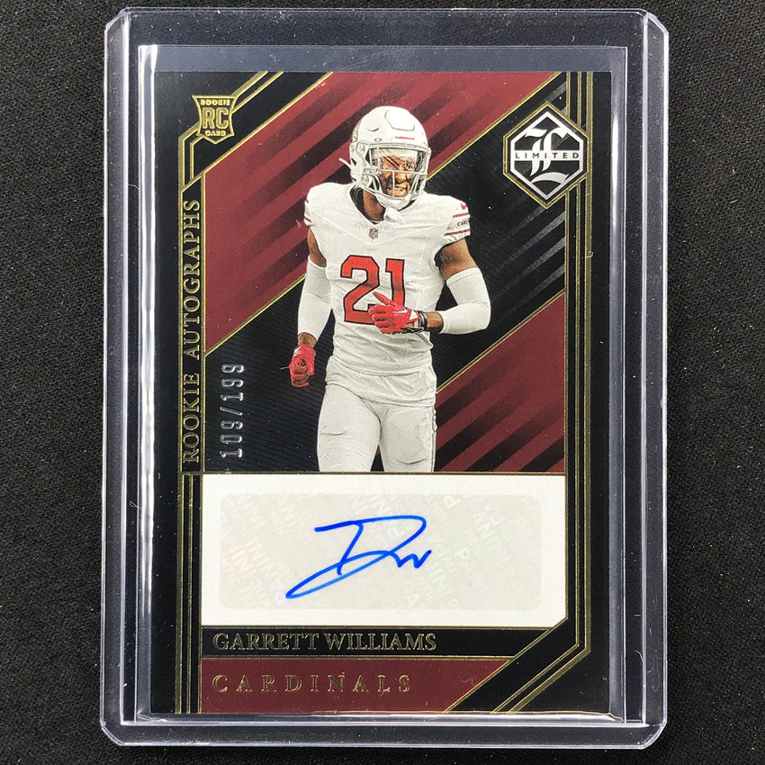 2023 Limited Football Garrett Williams Base Rookie Auto 109/199
