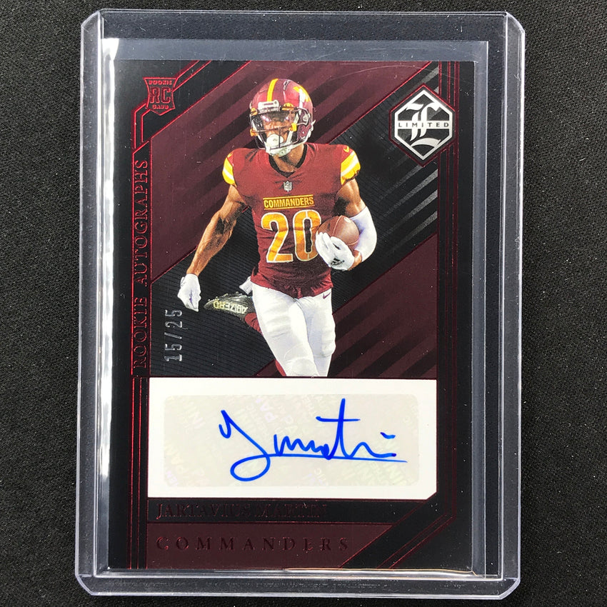 2023 Limited Football Jartavius Martin Base Rookie Auto Ruby Spotlight 15/25