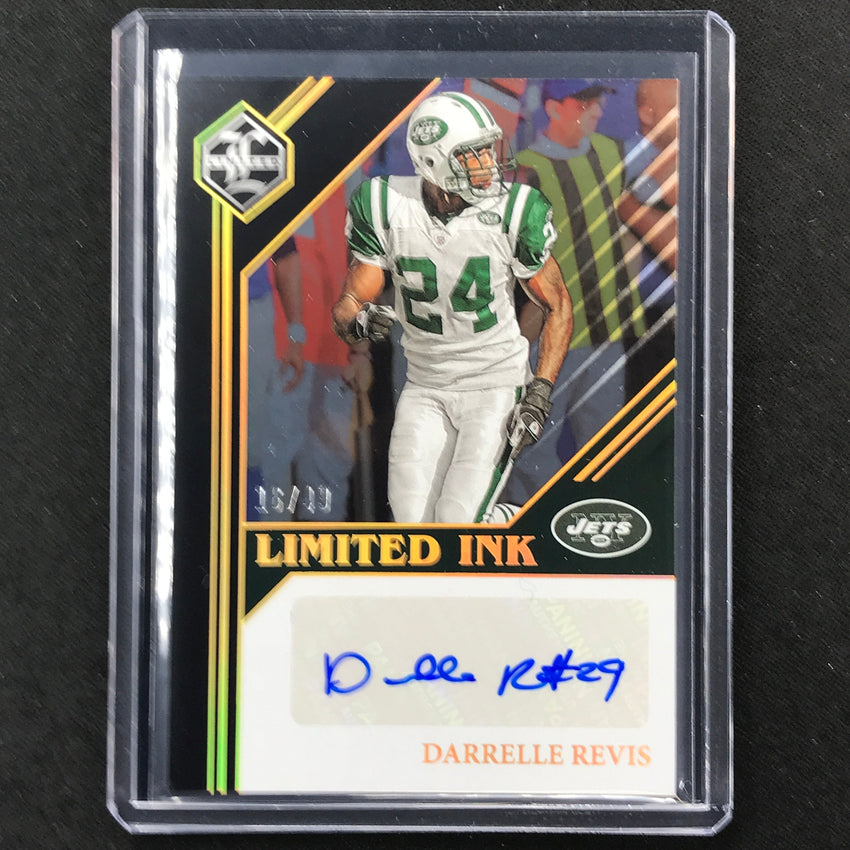 2023 Limited Football Darrelle Revis Limited Ink Auto Gold Spotlight 16/49