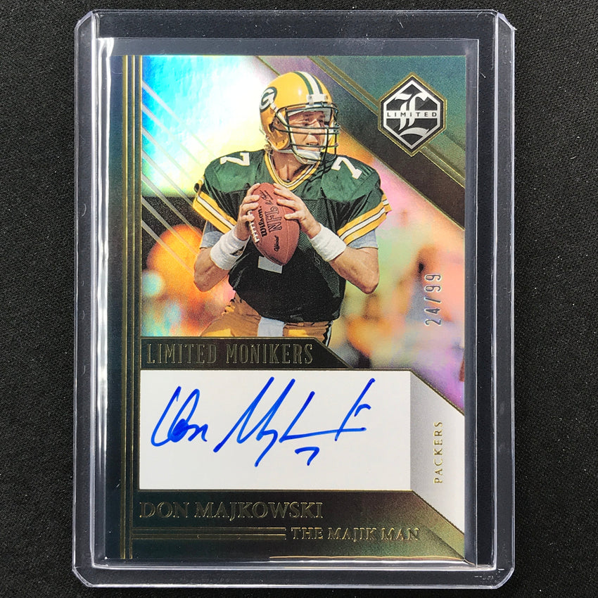 2023 Limited Football Don Majkowski The Majik Man Limited Monikers Auto 24/99