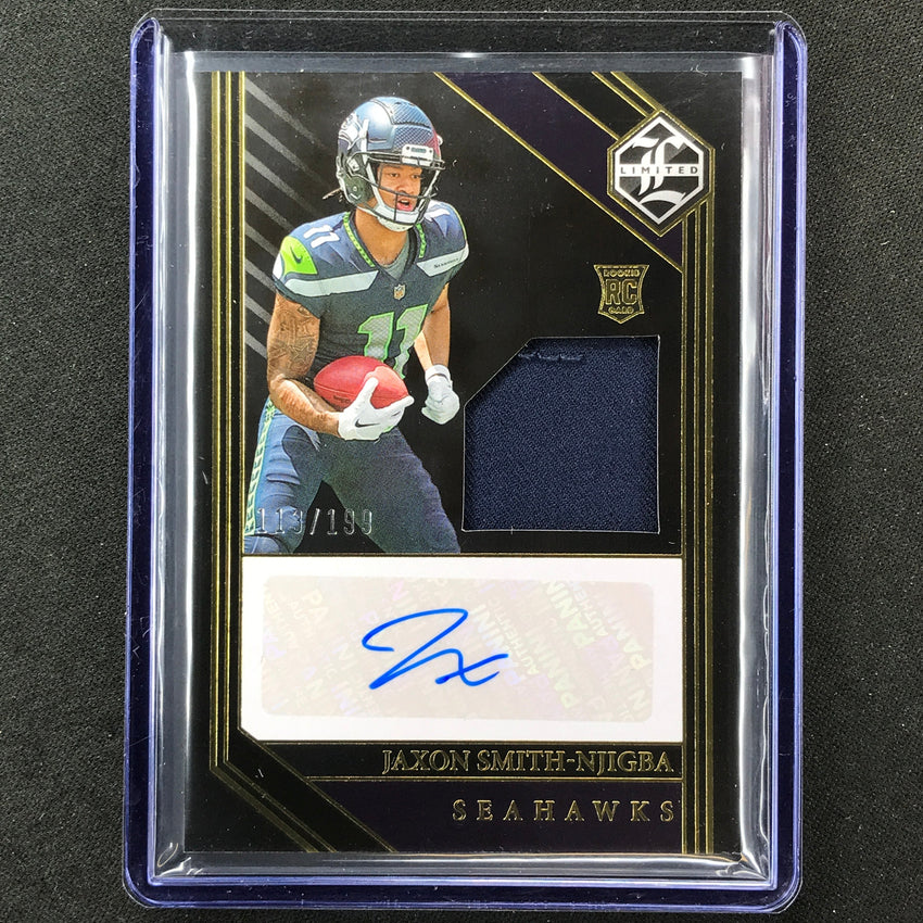 2023 Limited Football Jaxon Smith-njigba Rookie Jersey Auto Base 113/199